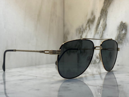 Vintage Aviator sunglasses grey lens studio galleria 509 590 56 16